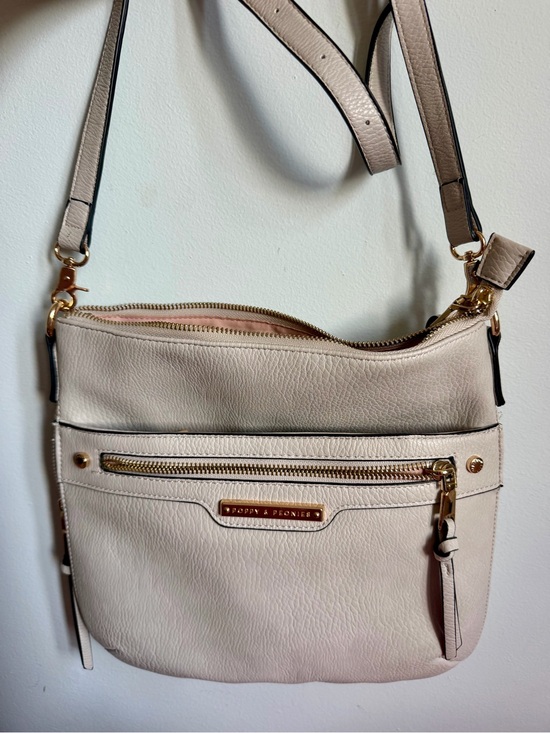 Poppy & Peonies Handbags - Poppy & Peonies Blush Crossbody Bag with Gold Hardware